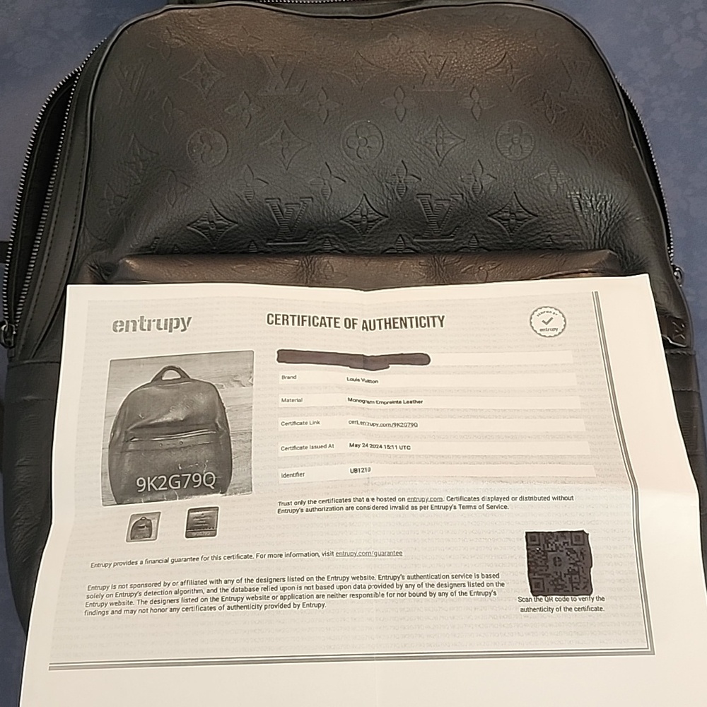 Authentic Louis Vuitton Monogram Empreinte Leather Backback - Picture 7 of 7
